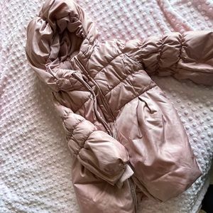 Gap 3t girls snow suit jacket bib pants euc